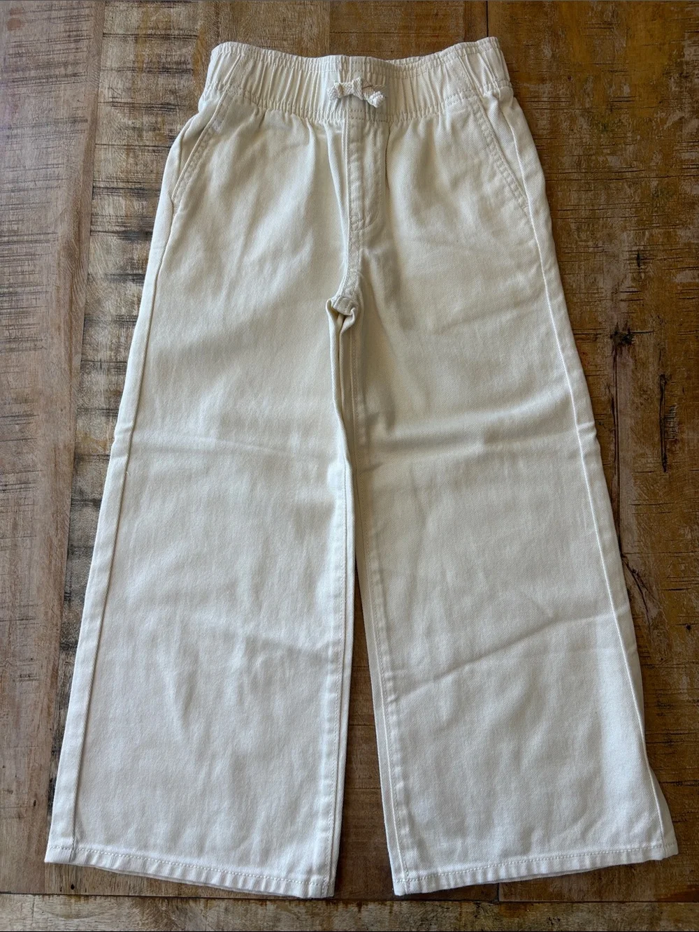 NWOT Old Navy Cream High Rise Baggy Pants S(6-7)